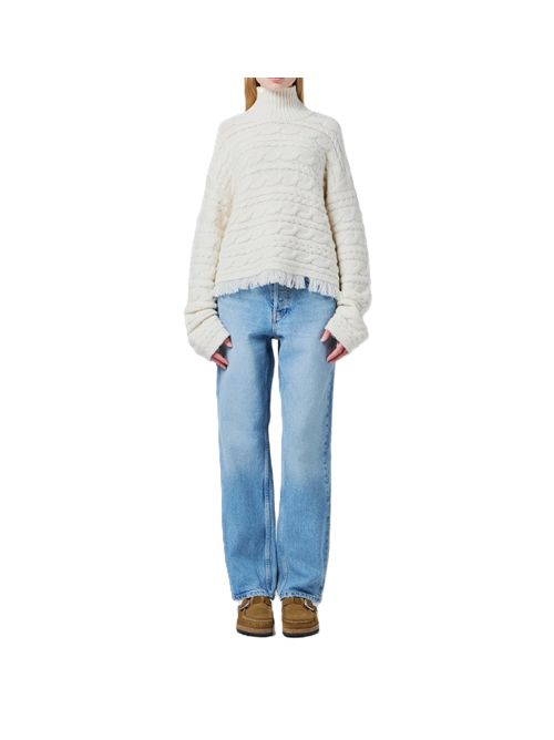 cropped cable turtleneck Guest In Residence GUEST IN RESIDENCE | W34219CHCREAM
